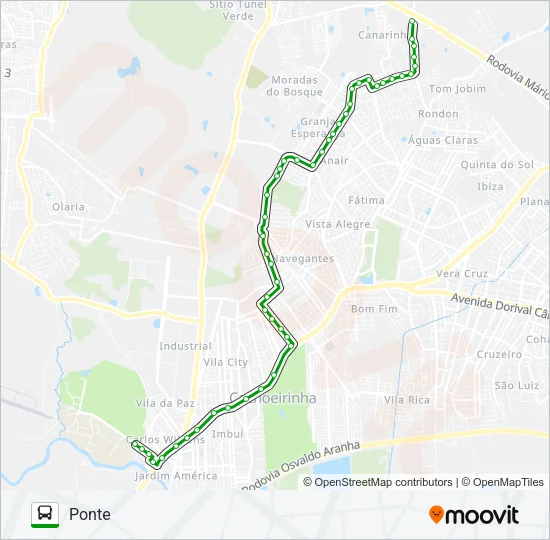 C20 GRANJA Bus Line Map