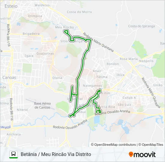 C3 BETÂNIA Bus Line Map