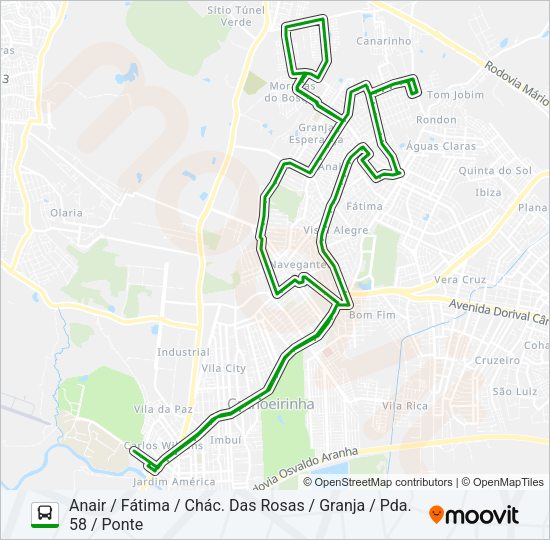 C7 INTERBAIRROS Bus Line Map
