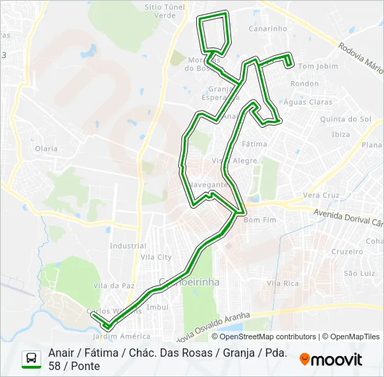 C7 INTERBAIRROS Bus Line Map