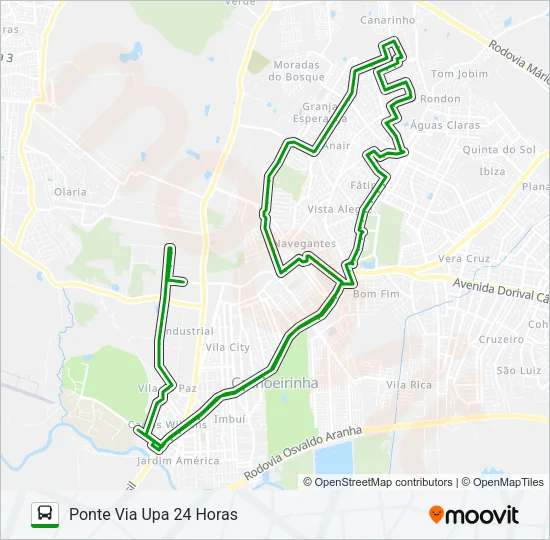 C8 FÁTIMA / GRANJA Bus Line Map