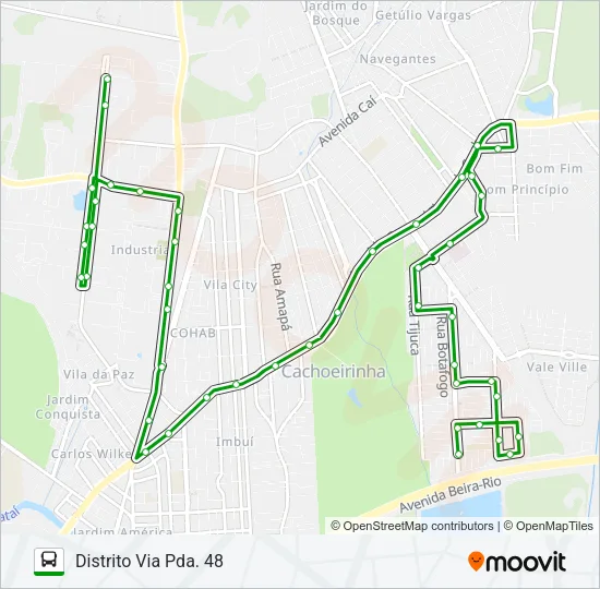 C1 PARQUE DA MATRIZ Bus Line Map