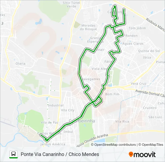 C80 GRANJA / FÁTIMA Bus Line Map