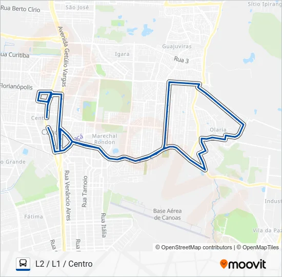 5149 L2 / L1 / CENTRO Bus Line Map