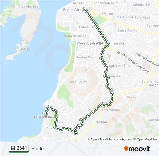 2641 bus Line Map