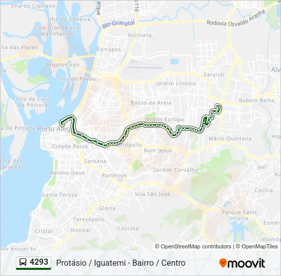4293 Bus Line Map