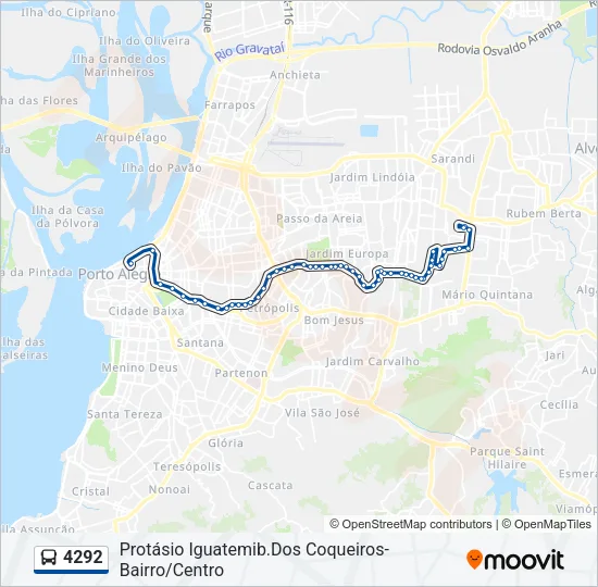 4292 Bus Line Map
