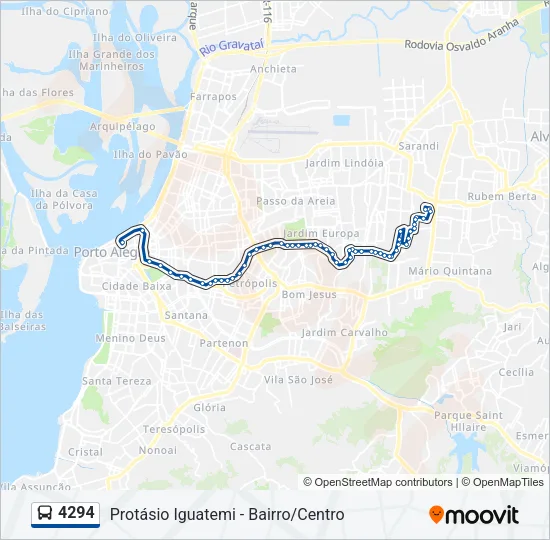 4294 Bus Line Map