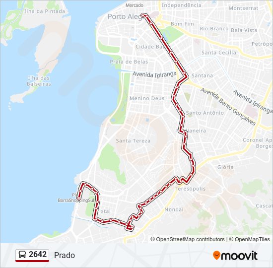 2642 bus Line Map