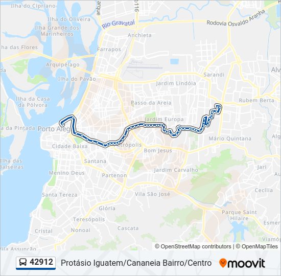 Mapa de 42912 de autobús