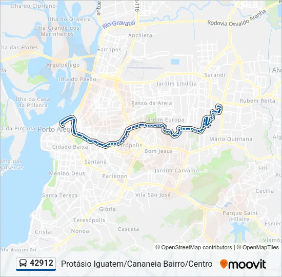 42912 Bus Line Map