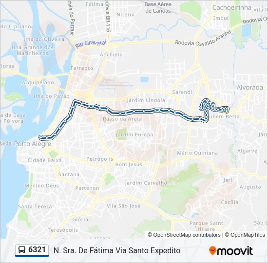 6321 Bus Line Map