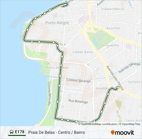 E178 Bus Line Map