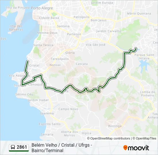2861 Bus Line Map