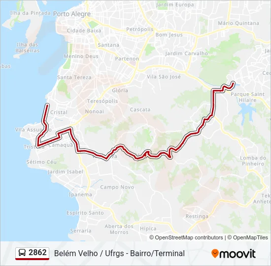 2862 Bus Line Map