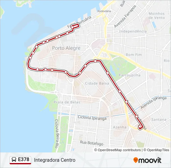 E378 Bus Line Map