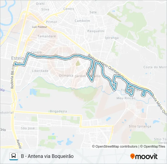 E04 LINHA 4 - ANTENA Bus Line Map