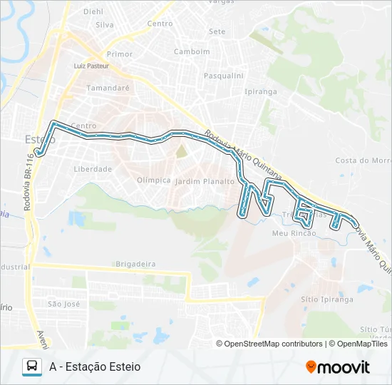 E04 LINHA 4 - ANTENA Bus Line Map