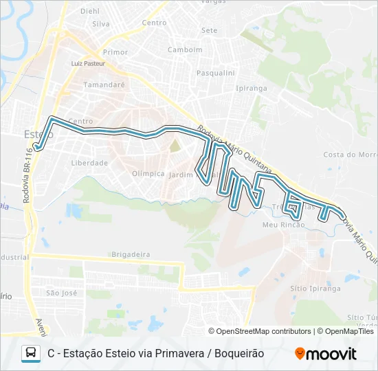 E04 LINHA 4 - ANTENA Bus Line Map