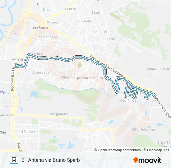 E04 LINHA 4 - ANTENA Bus Line Map