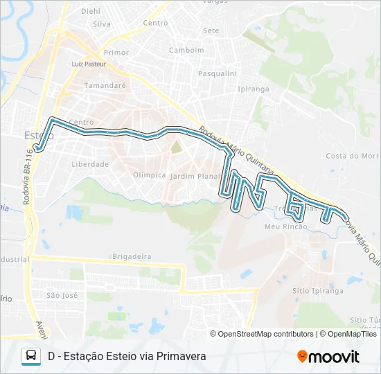 E04 LINHA 4 - ANTENA Bus Line Map