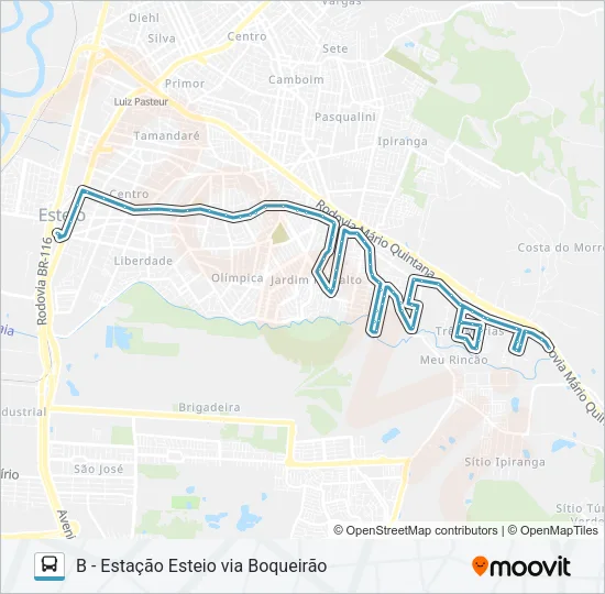 E04 LINHA 4 - ANTENA Bus Line Map