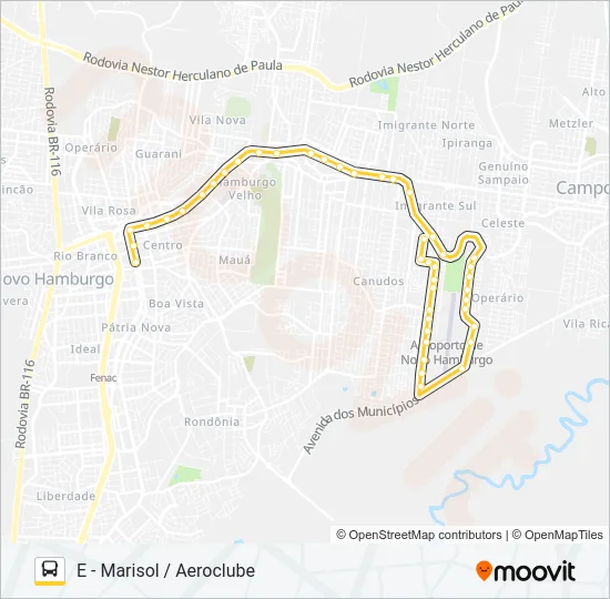 L61 AEROCLUBE Bus Line Map