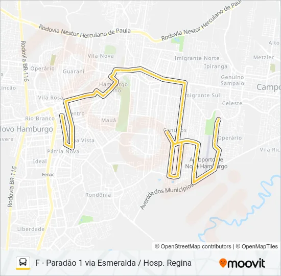 L61 AEROCLUBE Bus Line Map