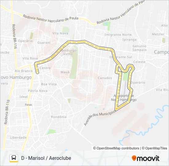 L61 AEROCLUBE Bus Line Map