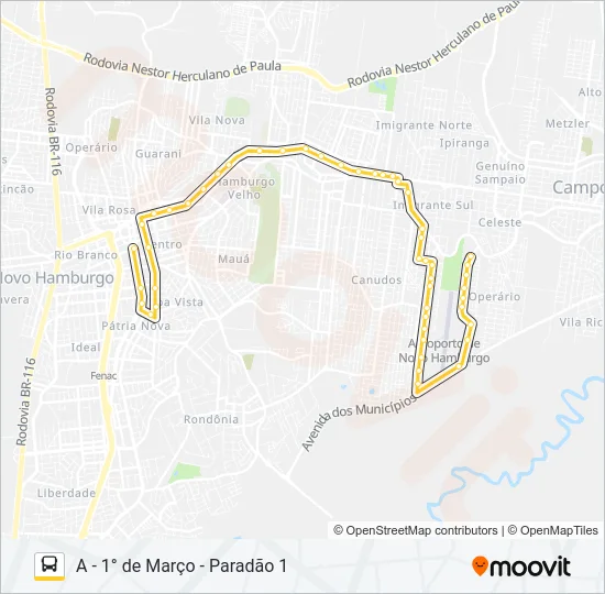 L61 AEROCLUBE Bus Line Map