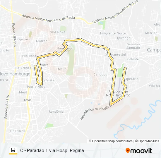 L61 AEROCLUBE Bus Line Map