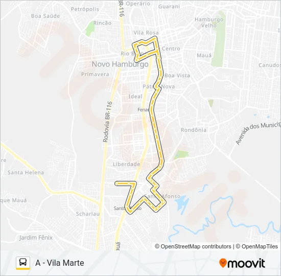 S61 VILA MARTE Bus Line Map