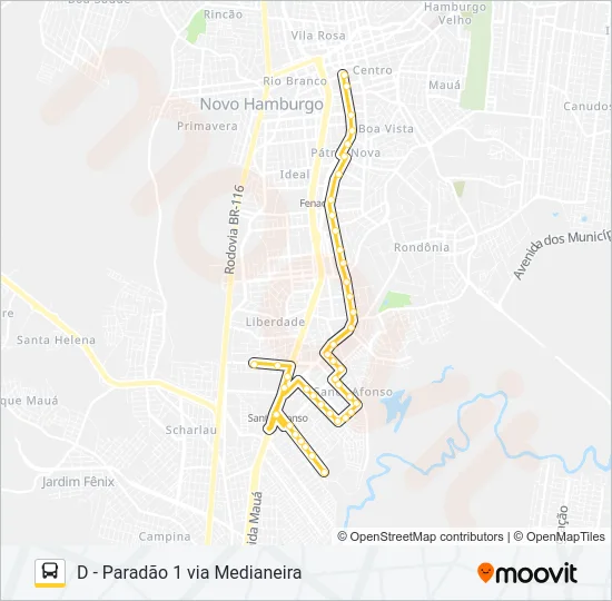 S61 VILA MARTE Bus Line Map