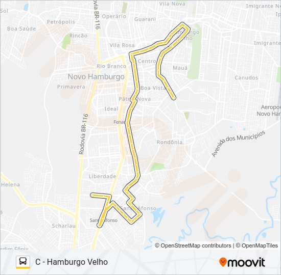 Mapa da linha S61 VILA MARTE de ônibus