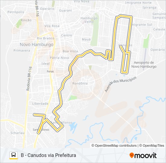 Mapa da linha S61 VILA MARTE de ônibus