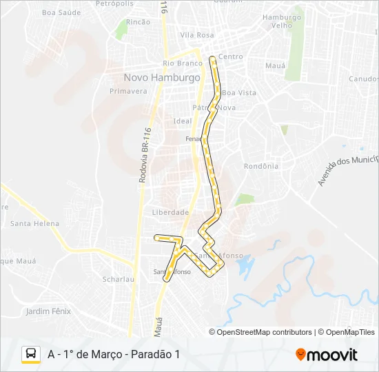 S61 VILA MARTE Bus Line Map