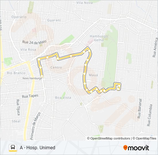 L12 JARDIM MAUÁ Bus Line Map