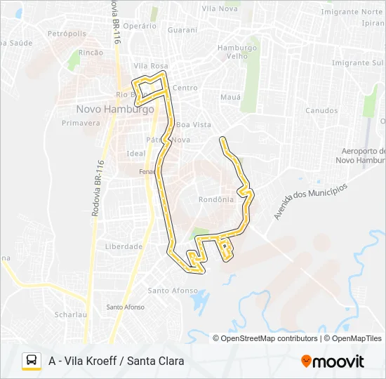 S17 SANTA CLARA Bus Line Map