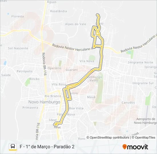 N61 MOMBERGER / KEPHAS Bus Line Map