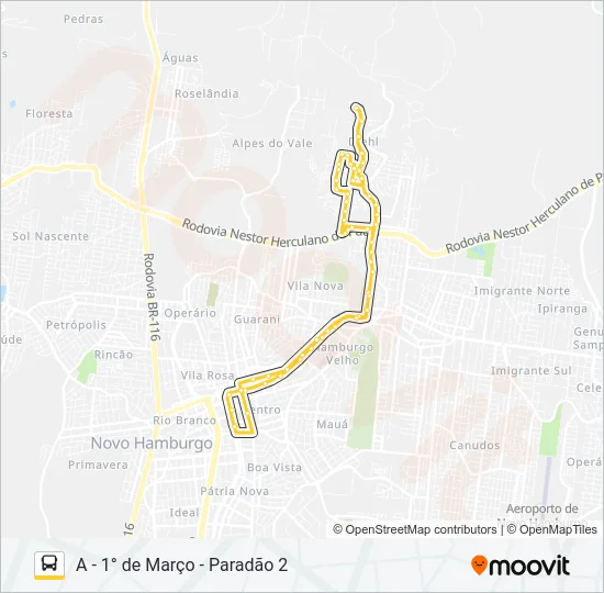 N61 MOMBERGER / KEPHAS Bus Line Map