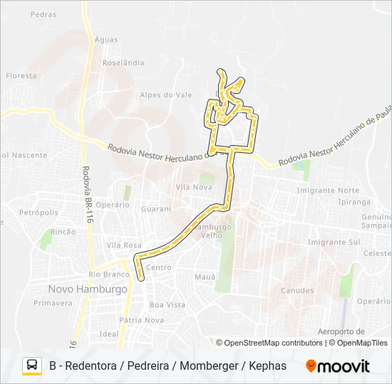 N61 MOMBERGER / KEPHAS Bus Line Map