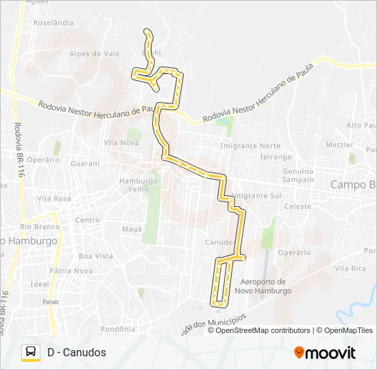 N61 MOMBERGER / KEPHAS Bus Line Map