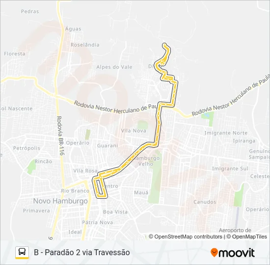 N53 REDENTORA / PEDREIRA Bus Line Map