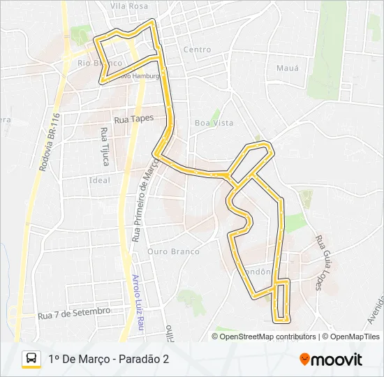 S12 TRENZINHO / TRAVESSÃO Bus Line Map