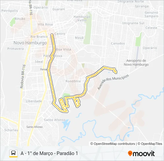 S14 VILA KROEFF / ESMERALDA Bus Line Map