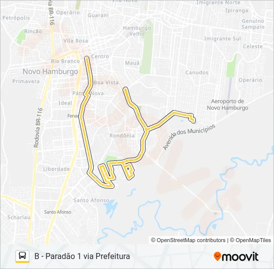 S14 VILA KROEFF / ESMERALDA Bus Line Map