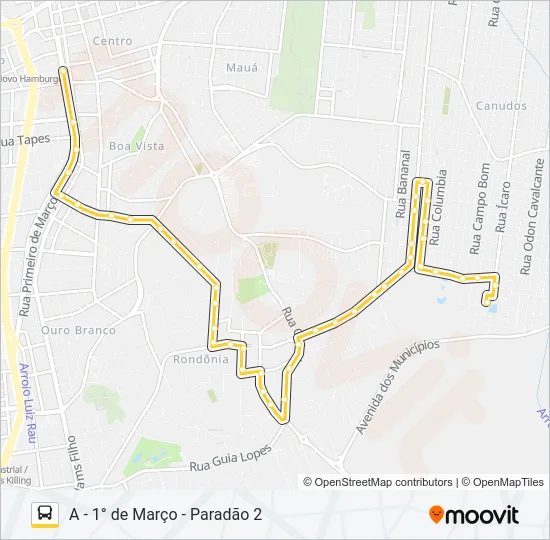 L11 RONDÔNIA / VISITAL / ESMERALDA Bus Line Map