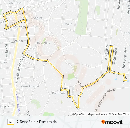 L11 RONDÔNIA / VISITAL / ESMERALDA Bus Line Map