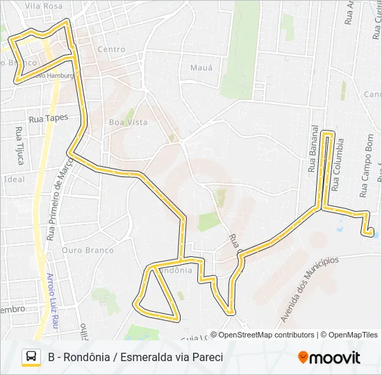 L11 RONDÔNIA / VISITAL / ESMERALDA Bus Line Map