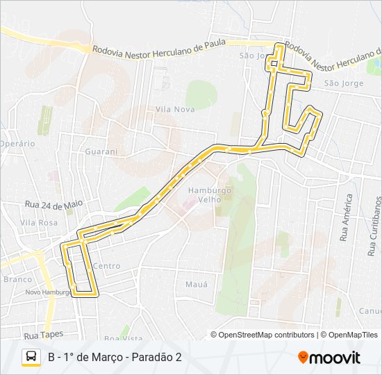 Mapa da linha N15 SÃO JORGE de ônibus
